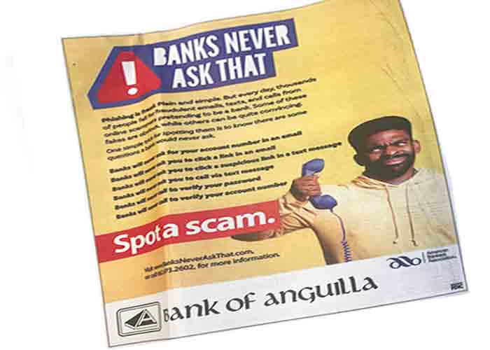 Bank of Anguilla Helps Customers Spot Phishing Scams