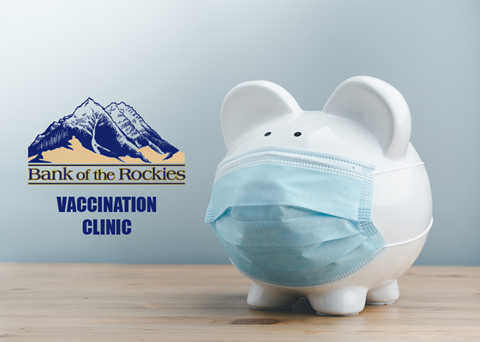 a piggy bank "wearing" a mask