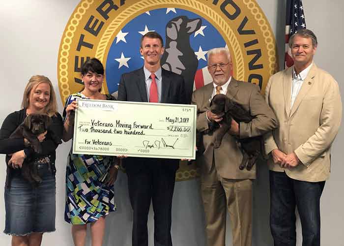 Freedom Bank veteran donation